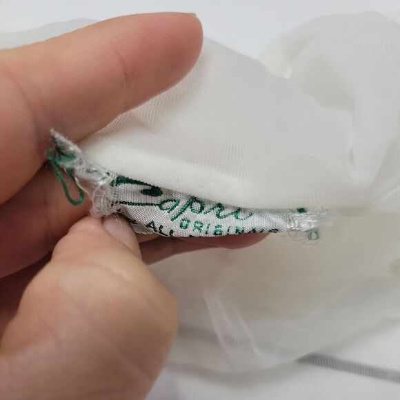 CAPRI Originals Robe Slip Set Womens Small Dress Cream Sleeveless Lace Butterfly - Picture 5 of 13